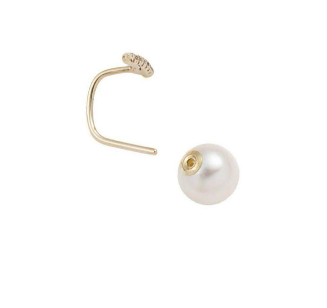 hirotaka ダイヤモンド　パール　ピアス