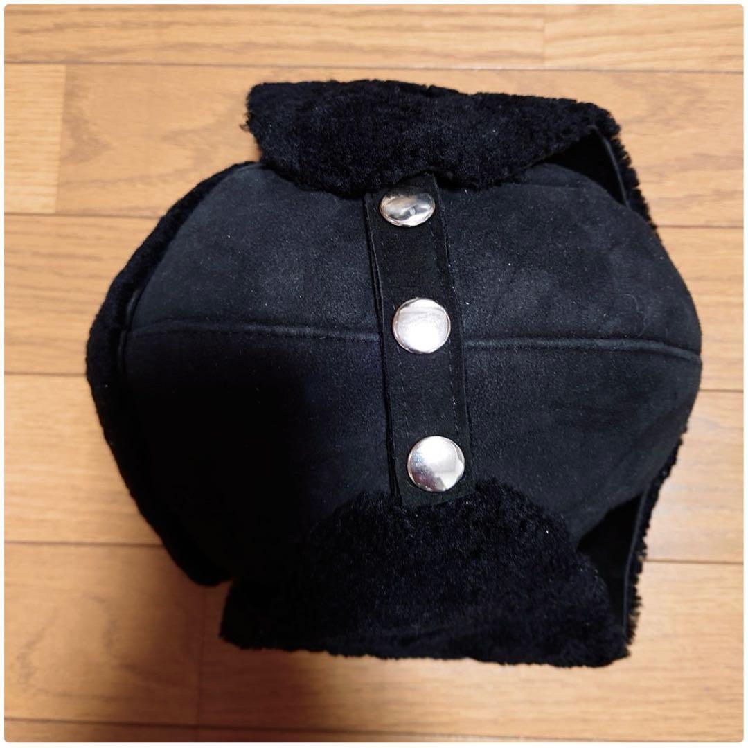 【本日最終超特価】 CYBERDYNE ラムスキンムートンアビエーターキャップ