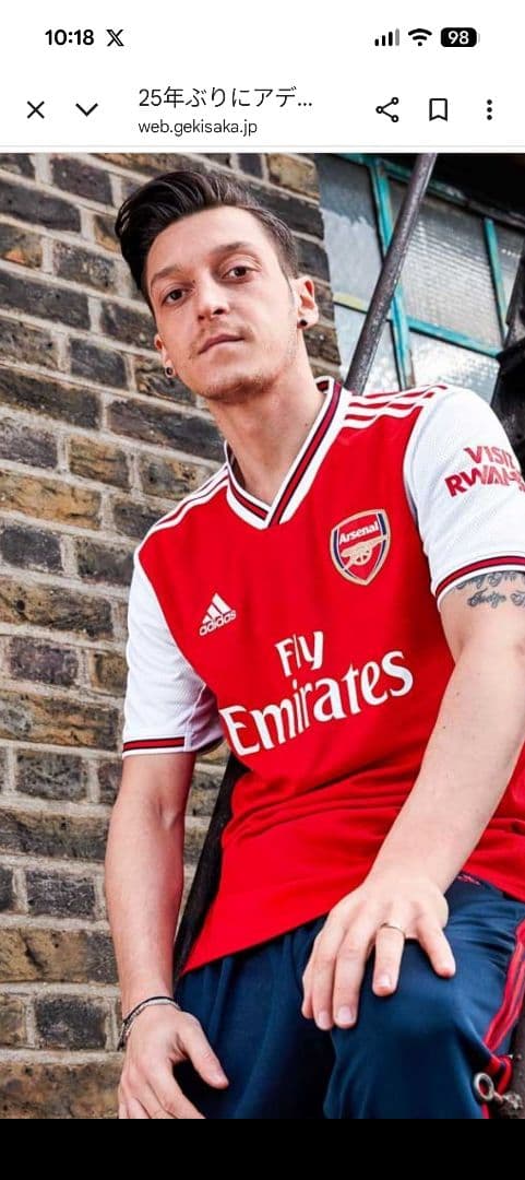 adidas19/20アーセナル選手用オーセンティックユニフォーム