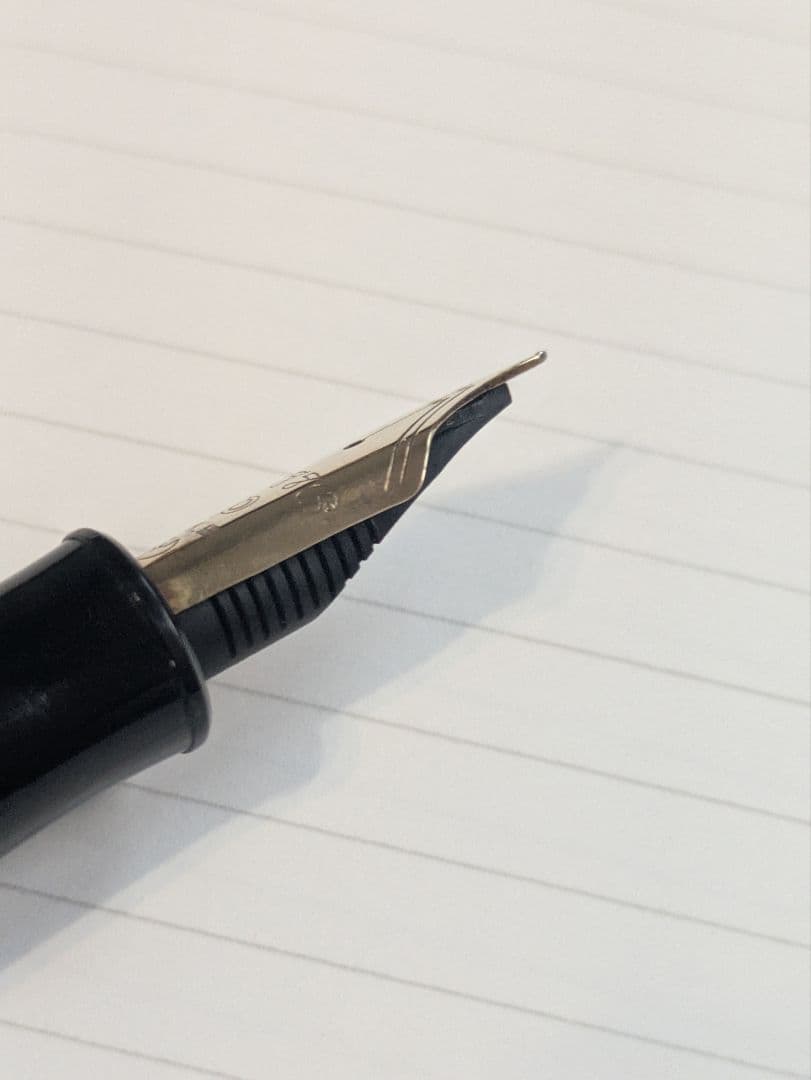 プラチナ万年筆　ギャザード　旧型　細字　14K