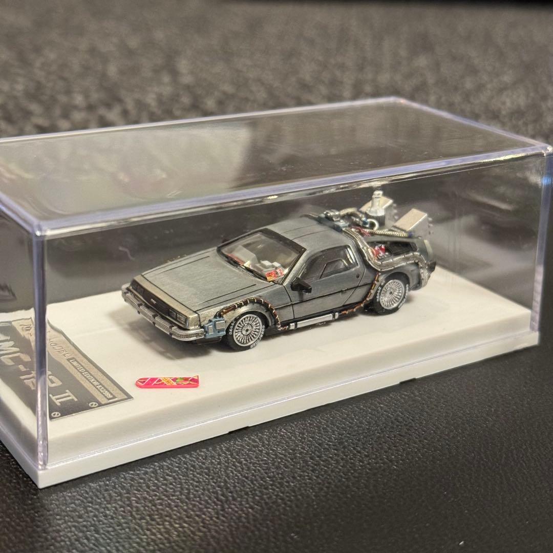 デロリアン Ⅰ&Ⅱカスタム品 1/64 MJモデル バックトゥザフューチャー