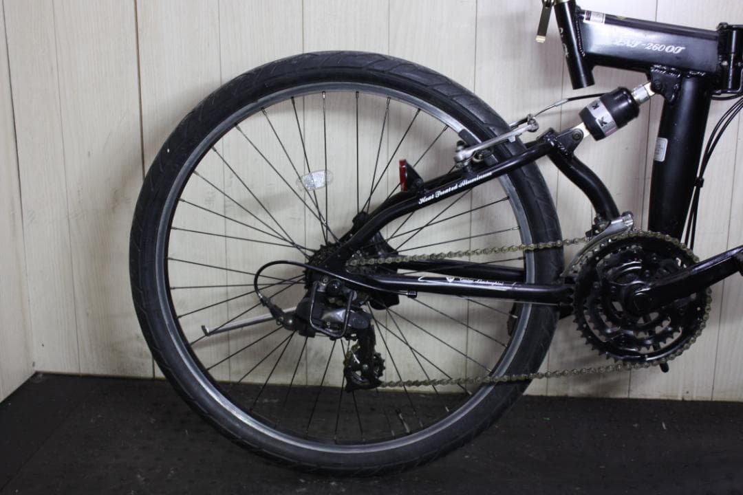 ランボルギーニ 26型 アルミ 18速 440mm Wサス付き 折り畳みMTB