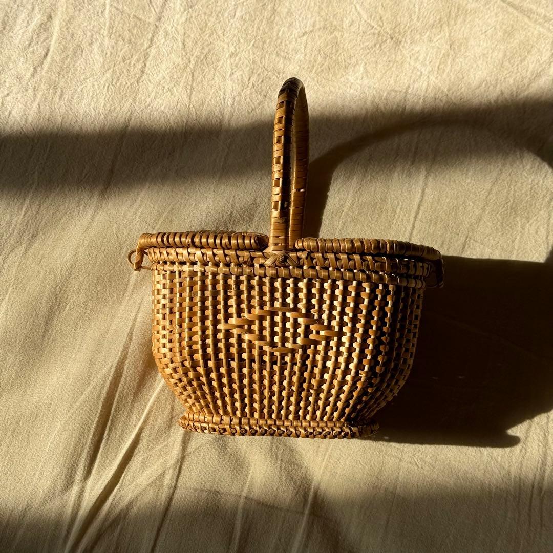 ドールパニエ ミニ籠 人形用バスケット フランスアンティーク