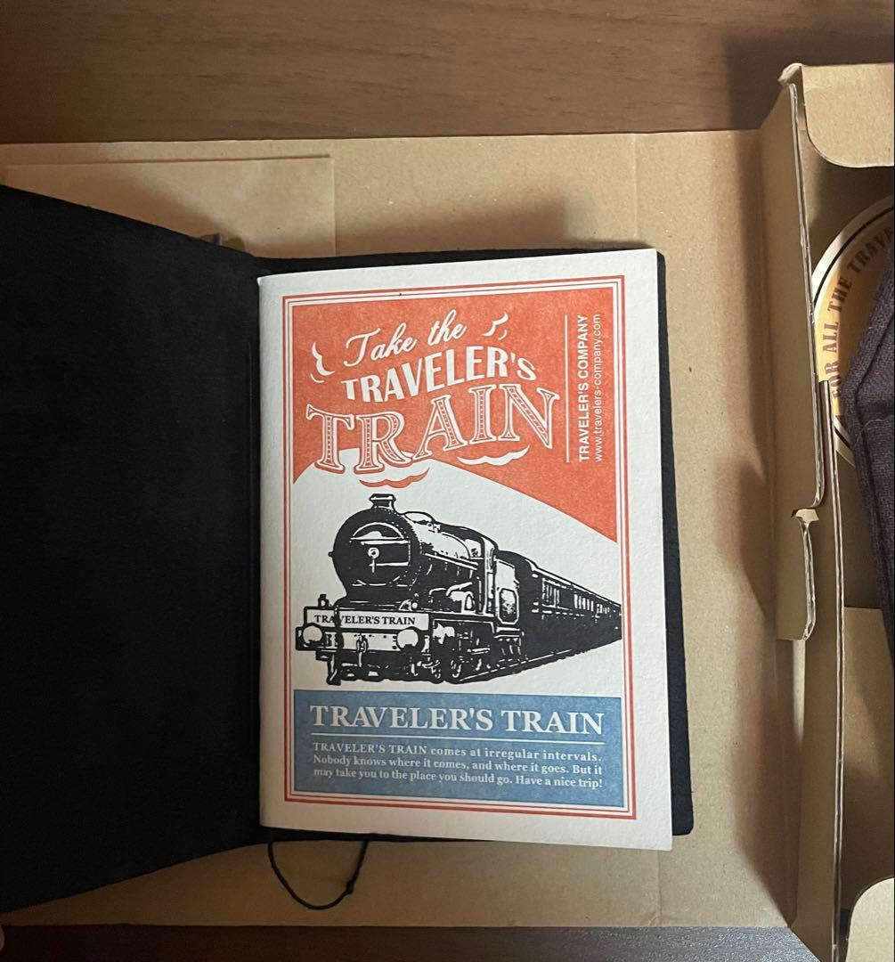 トラベラーズノート　トレイン パスポートサイズ　ノートセット
