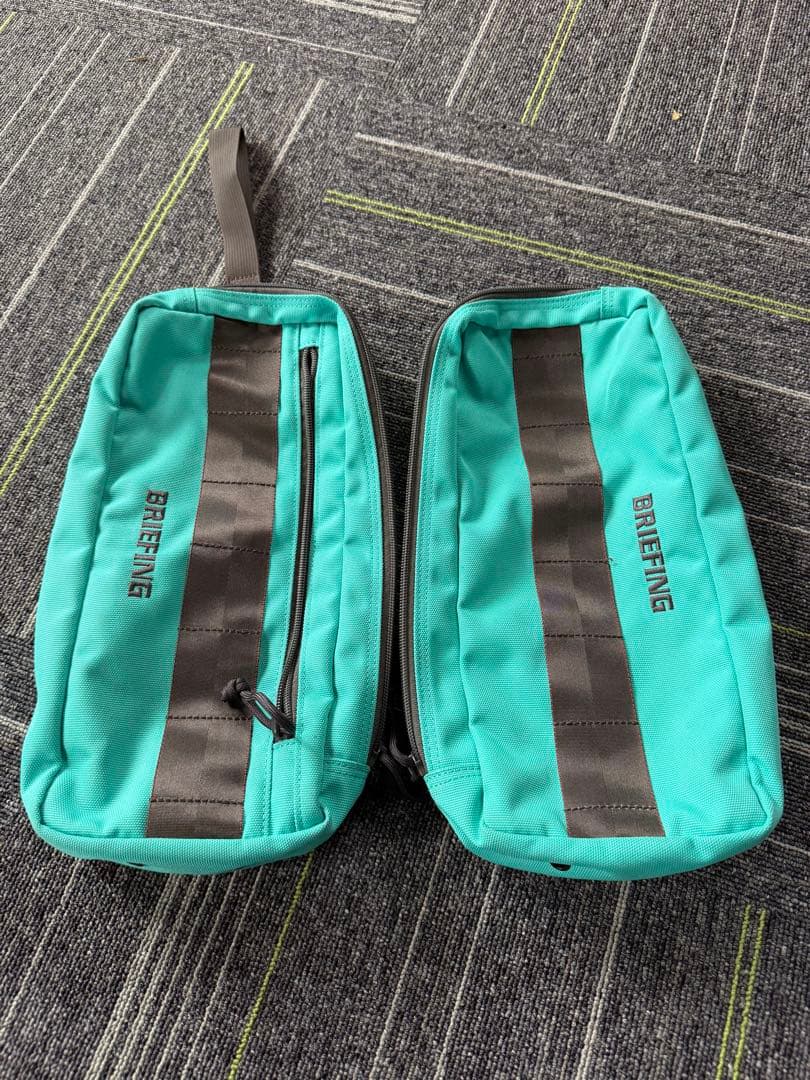 ブリーフィング　セパレート シューズ ケース エコ キャンバス ミント ブルー