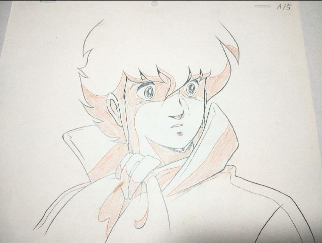 【80年代】 原画 超時空要塞マクロス 一条輝 美樹本晴彦　直筆