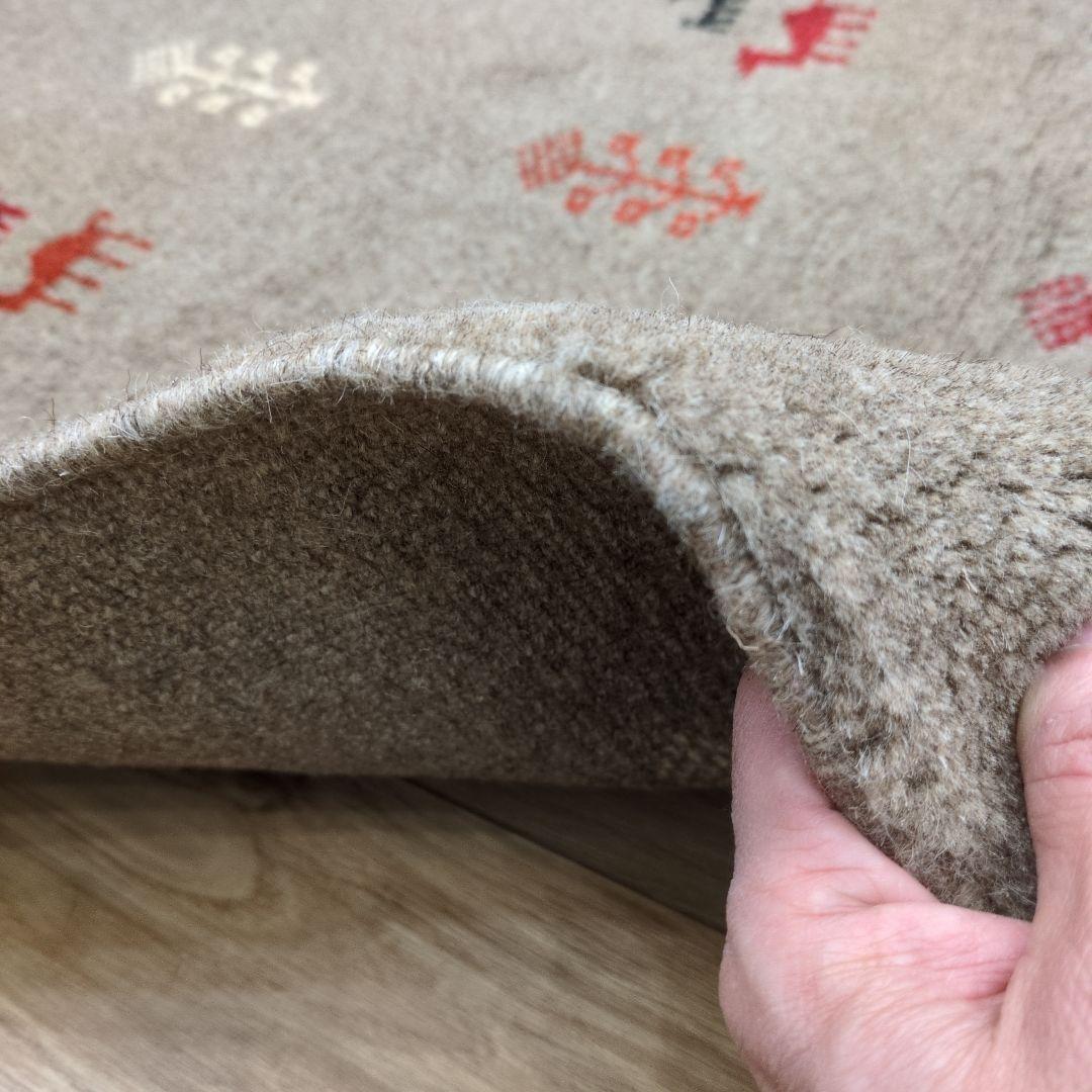 Winter SALE ペルシャ絨毯　ギャッベ　新品 147x105cm