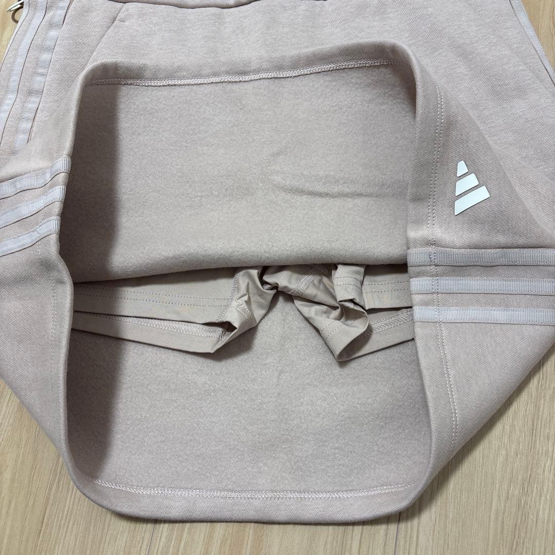 新品アディダスゴルフ セットアップ ジャケット＆スカート Lサイズくすみピンク