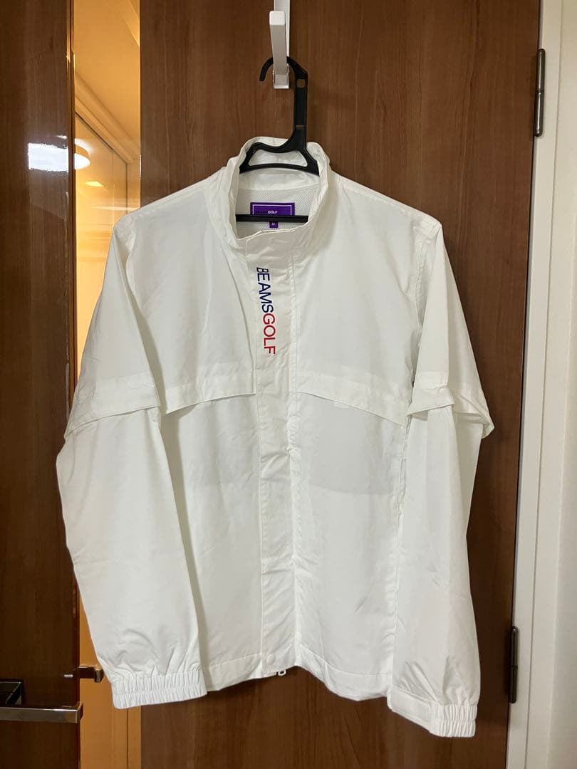 BEAMS GOLF レインウェア セットアップ 上下セット 白 M 美品