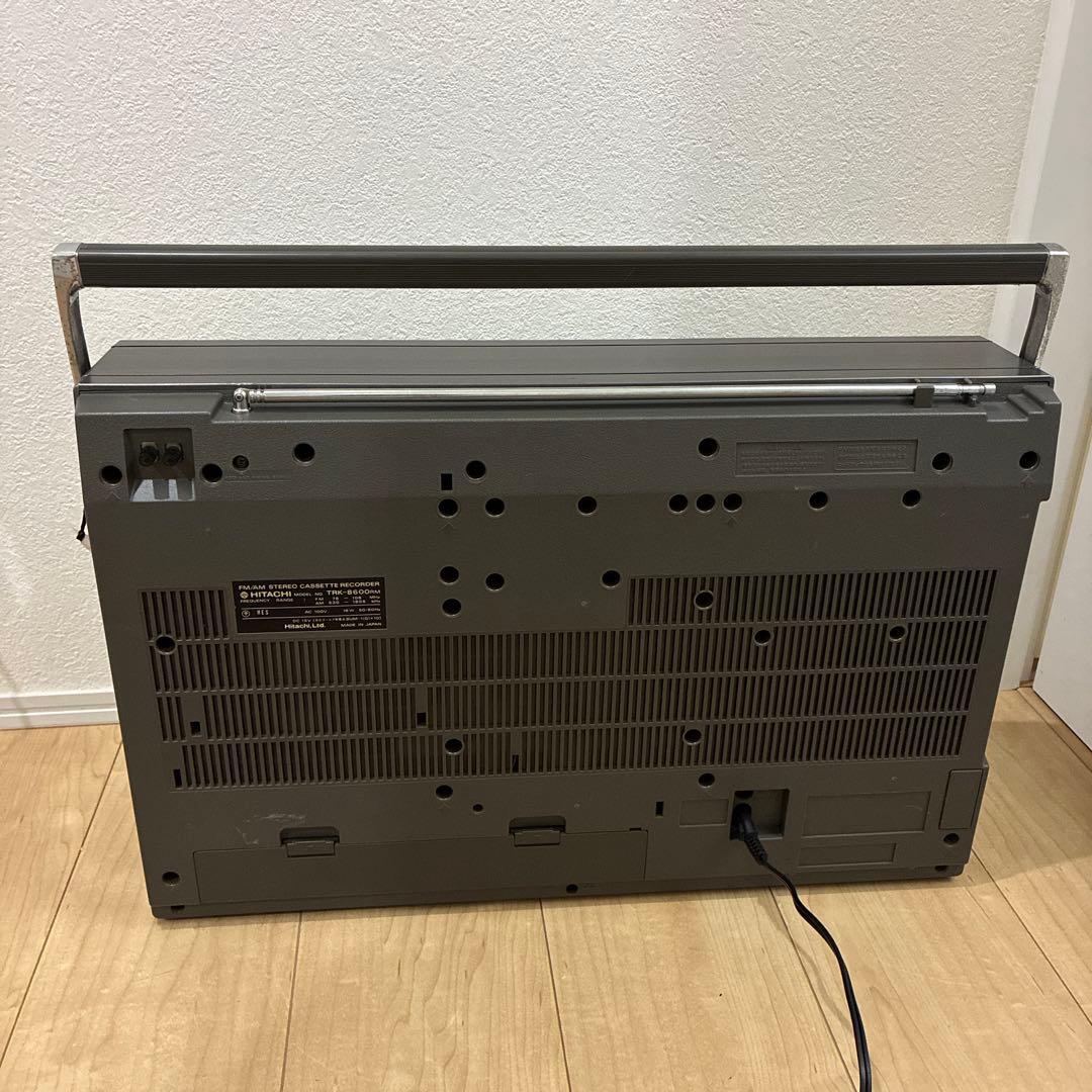 名機　日立 TRK-8600 RMラジオ・カセットレコーダー　ジャンク品