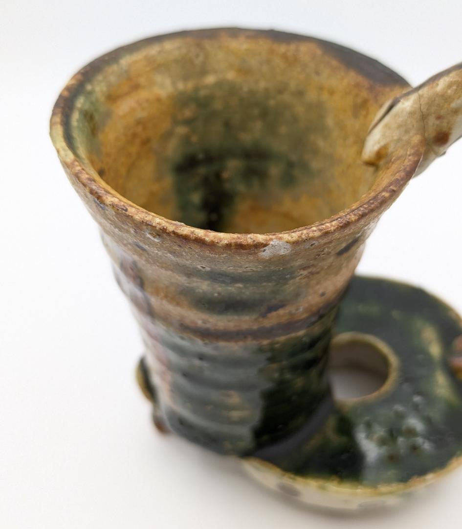 希少 アロン・サイス 織部焼 デミタスカップ　2004年作