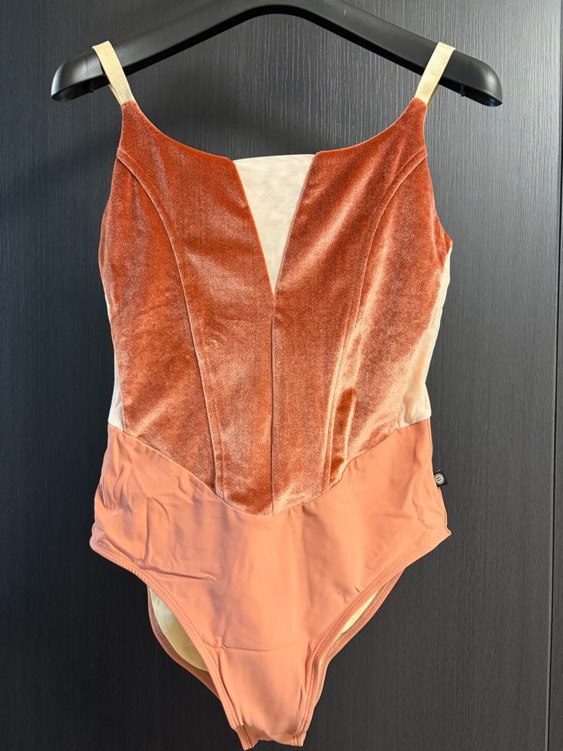 BODILE ボディール レオタード & スカート セット M/L オレンジ系