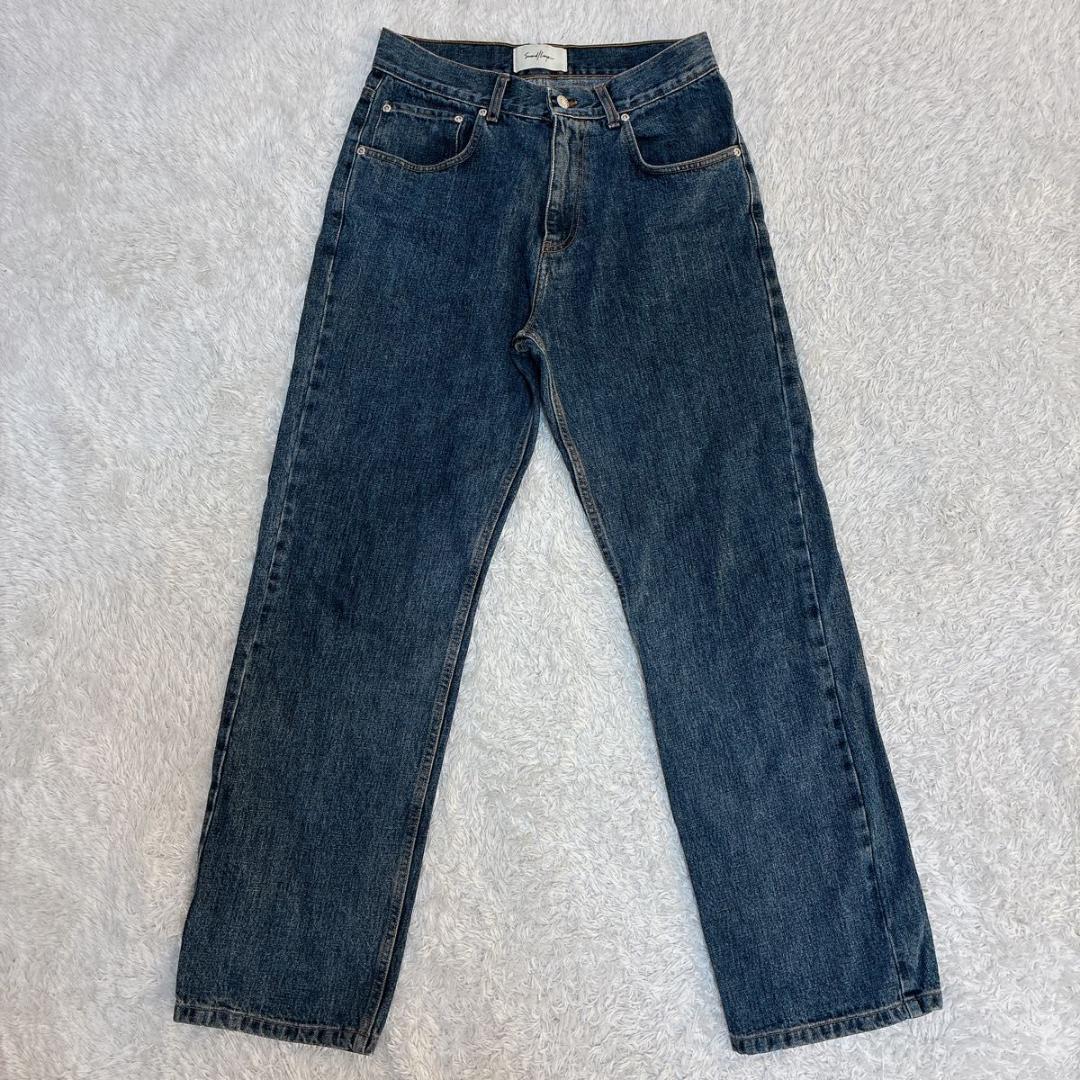 【良品】セカンドレイヤー　デニムパンツ　インディゴブルー　サイズ44