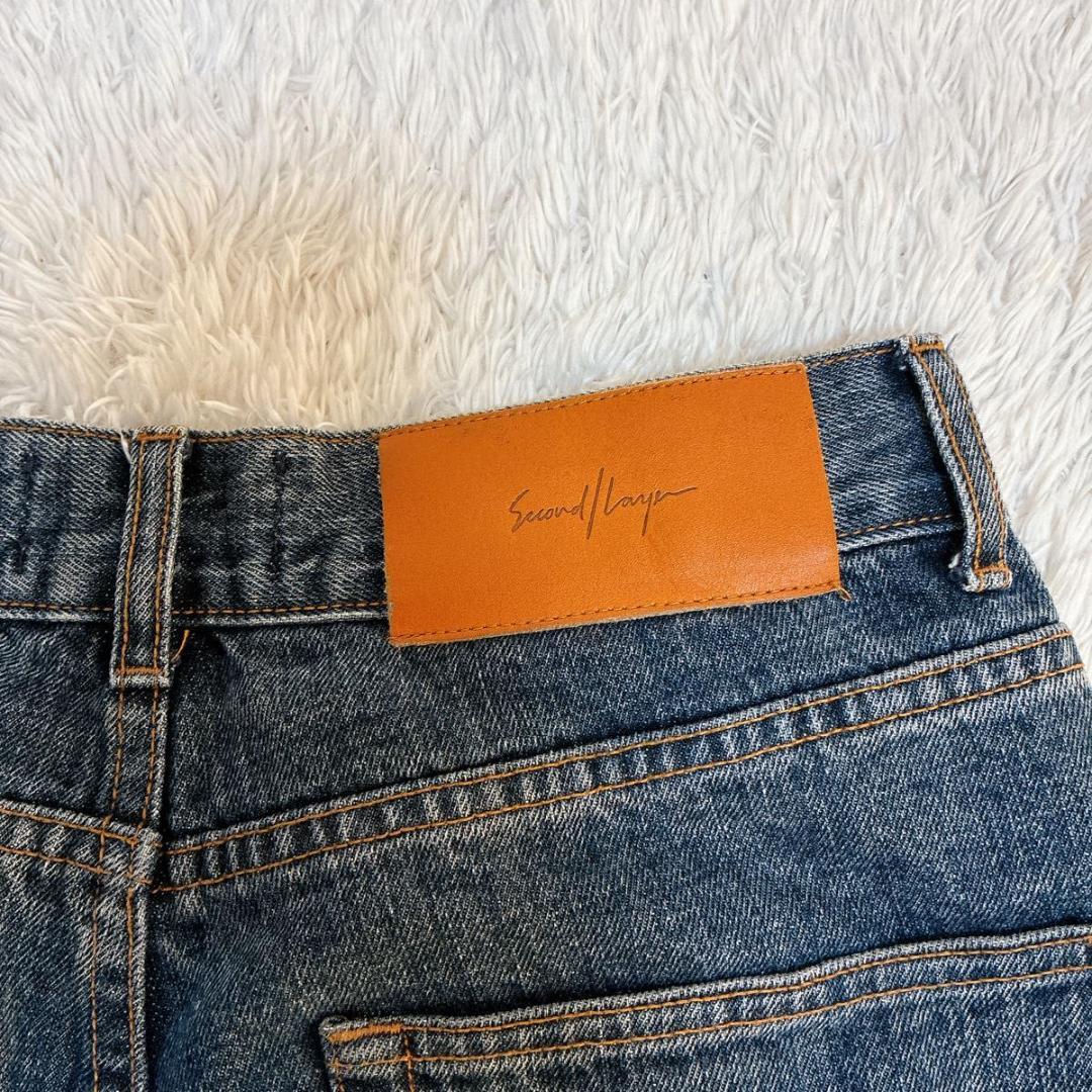 【良品】セカンドレイヤー　デニムパンツ　インディゴブルー　サイズ44