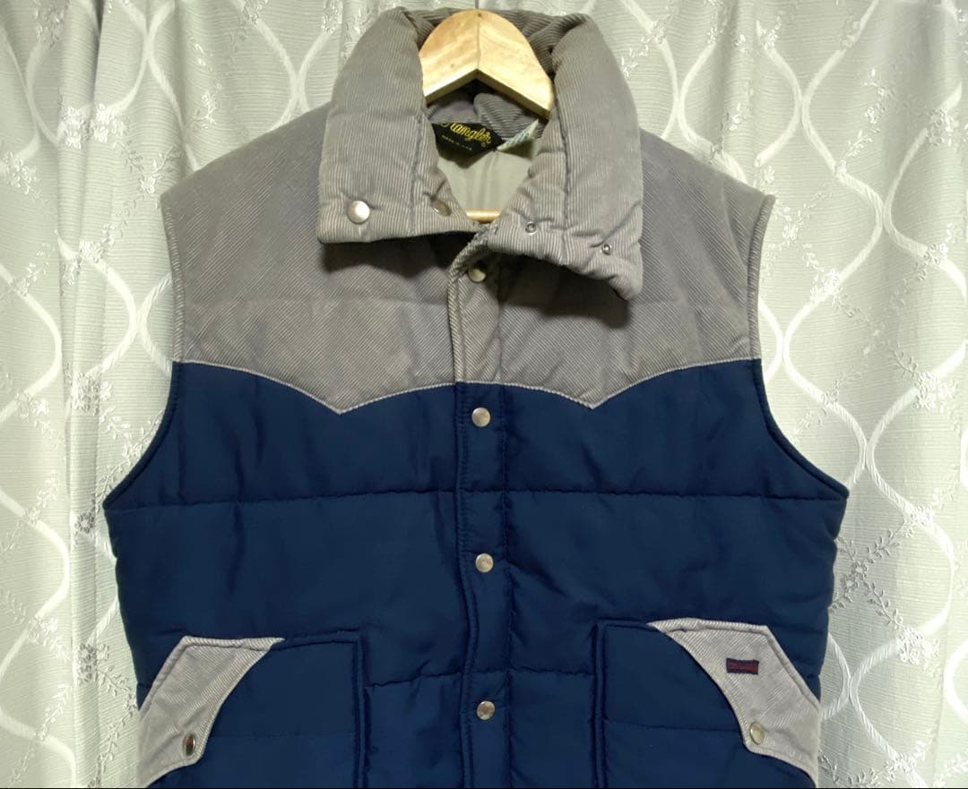 【USA製】Wrangler 70s ヴィンテージ　中綿 ダウンベスト L