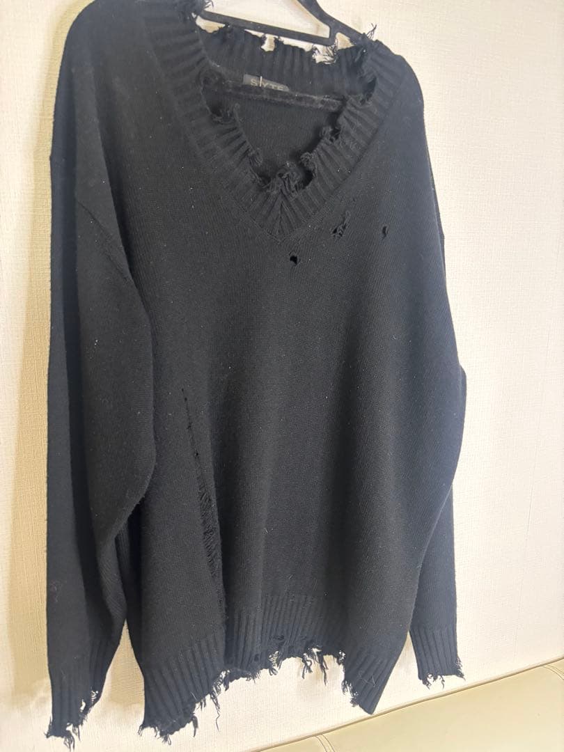 SYTE オーバーサイズ Vネックセーター　ヨウジヤマモト