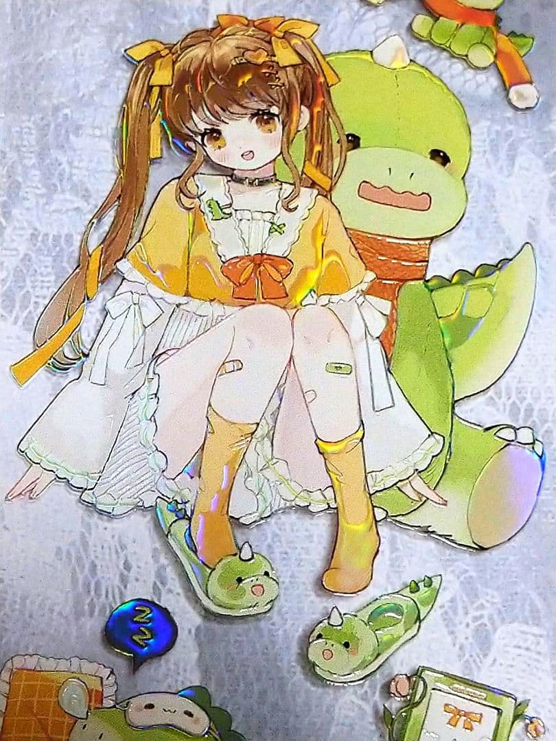 のこり２✩SALE✩J208＃抱抱玩偶(虹光)切り売り海外人物マステ女の子