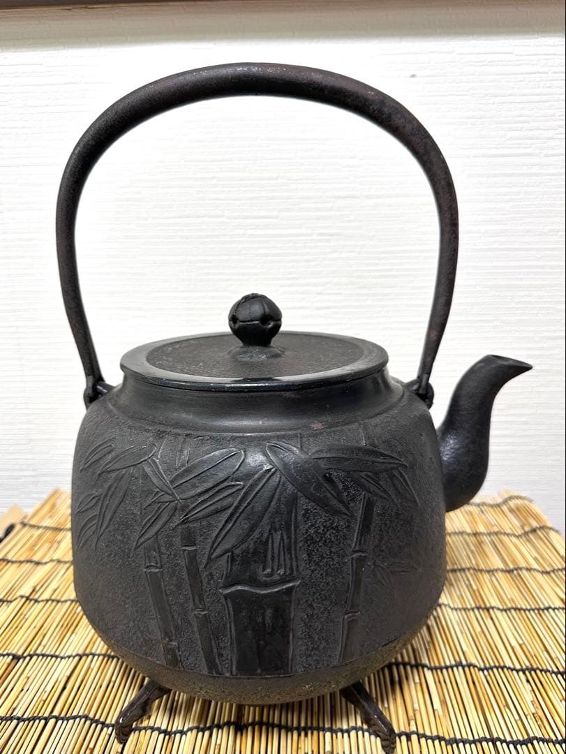 未使用、長期保管品 南部三厳堂 ５０型 巨大鉄瓶　南部鉄瓶　南部鉄器　鉄瓶