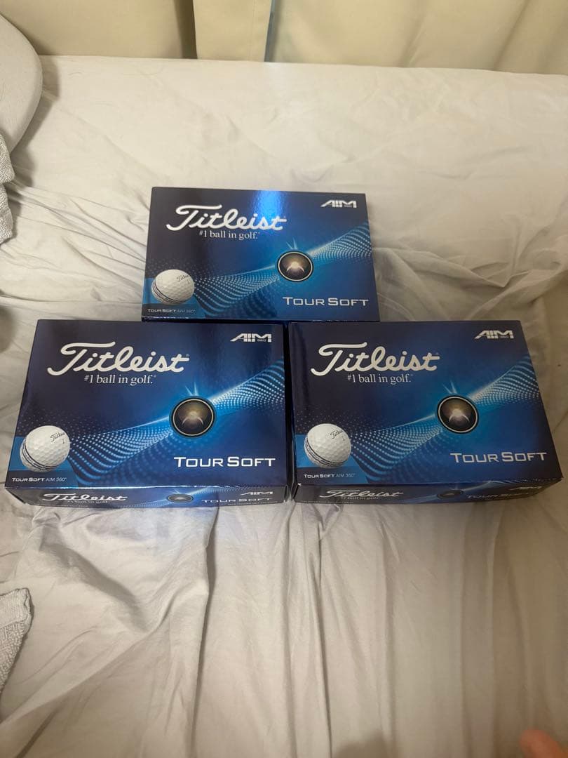 ★新品★タイトリスト ツアーソフトエイム360 ホワイト 3ダース
