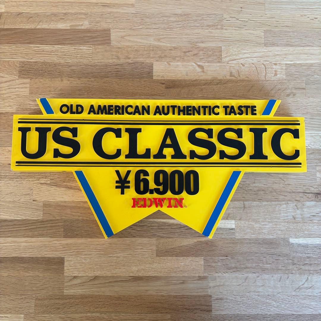 EDWIN US CLASSIC ディスプレイ　看板