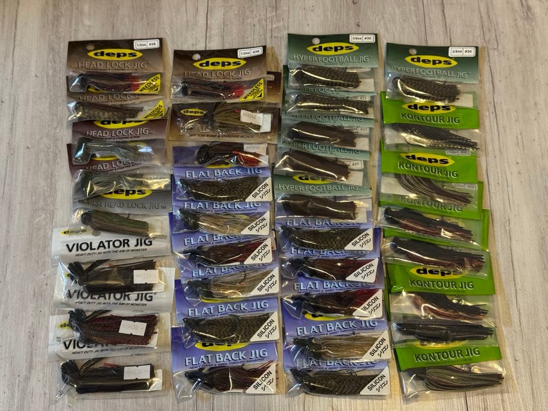 デプス　新品未開封　ラバージグ35個セット　ポーチおまけ