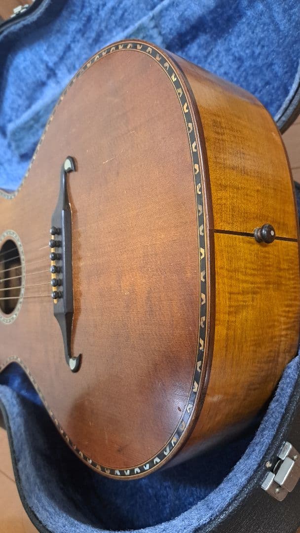 K.yairi FK-1初期ヘッド花彫刻　ヴィンテージアコースティックギター