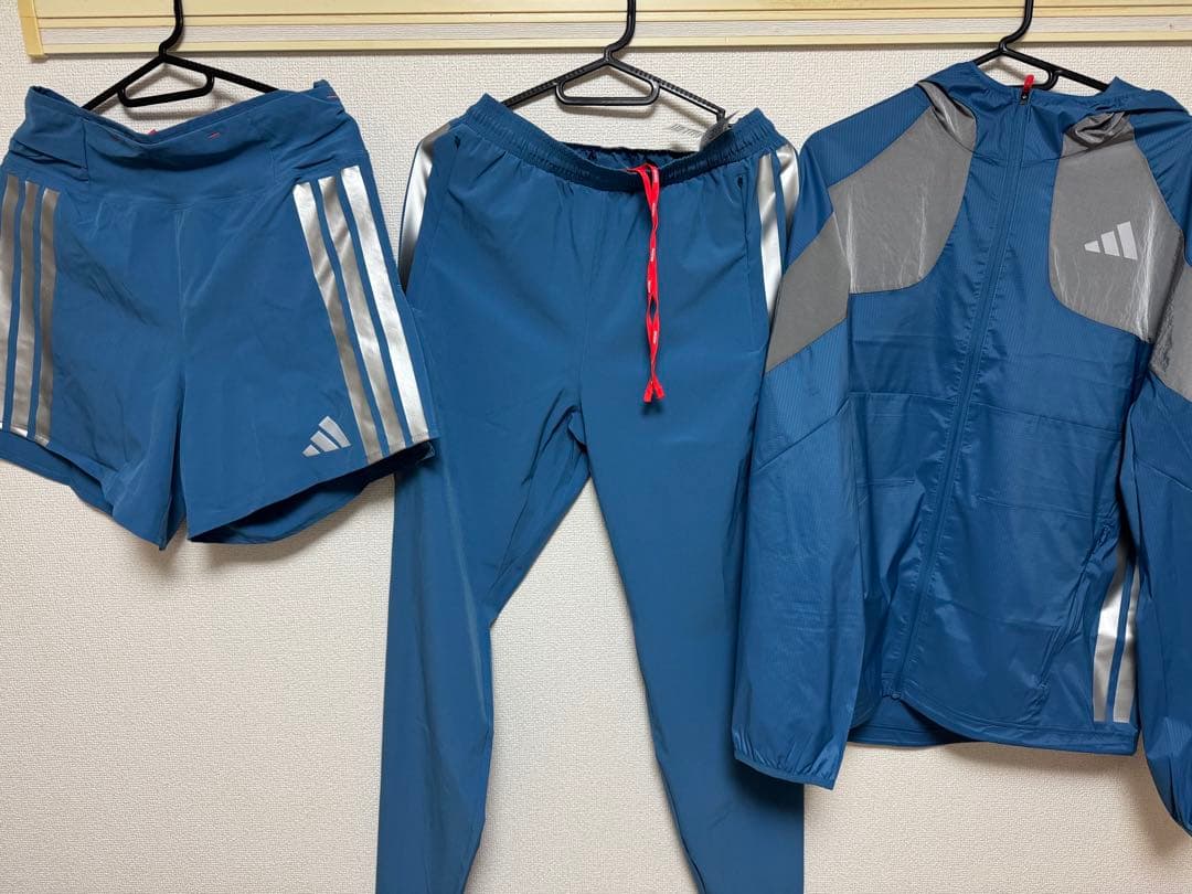 アディゼロ　駅伝　ランニング　ジャケット　パンツ　ショーツ　３点セット