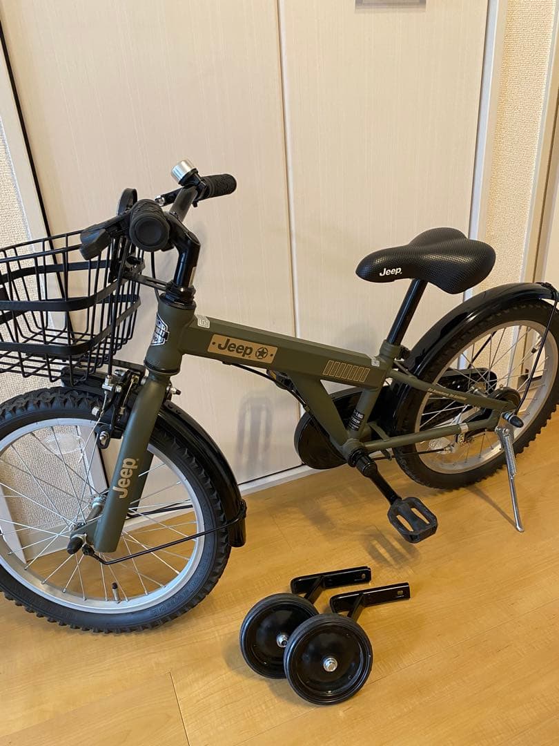 Jeep 18インチ 子供用自転車 オリーブグリーン