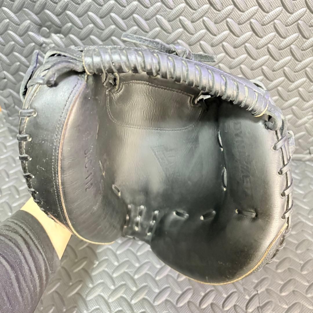 【旧ロゴ 希少】ZETT 硬式キャッチャーミット ブラック