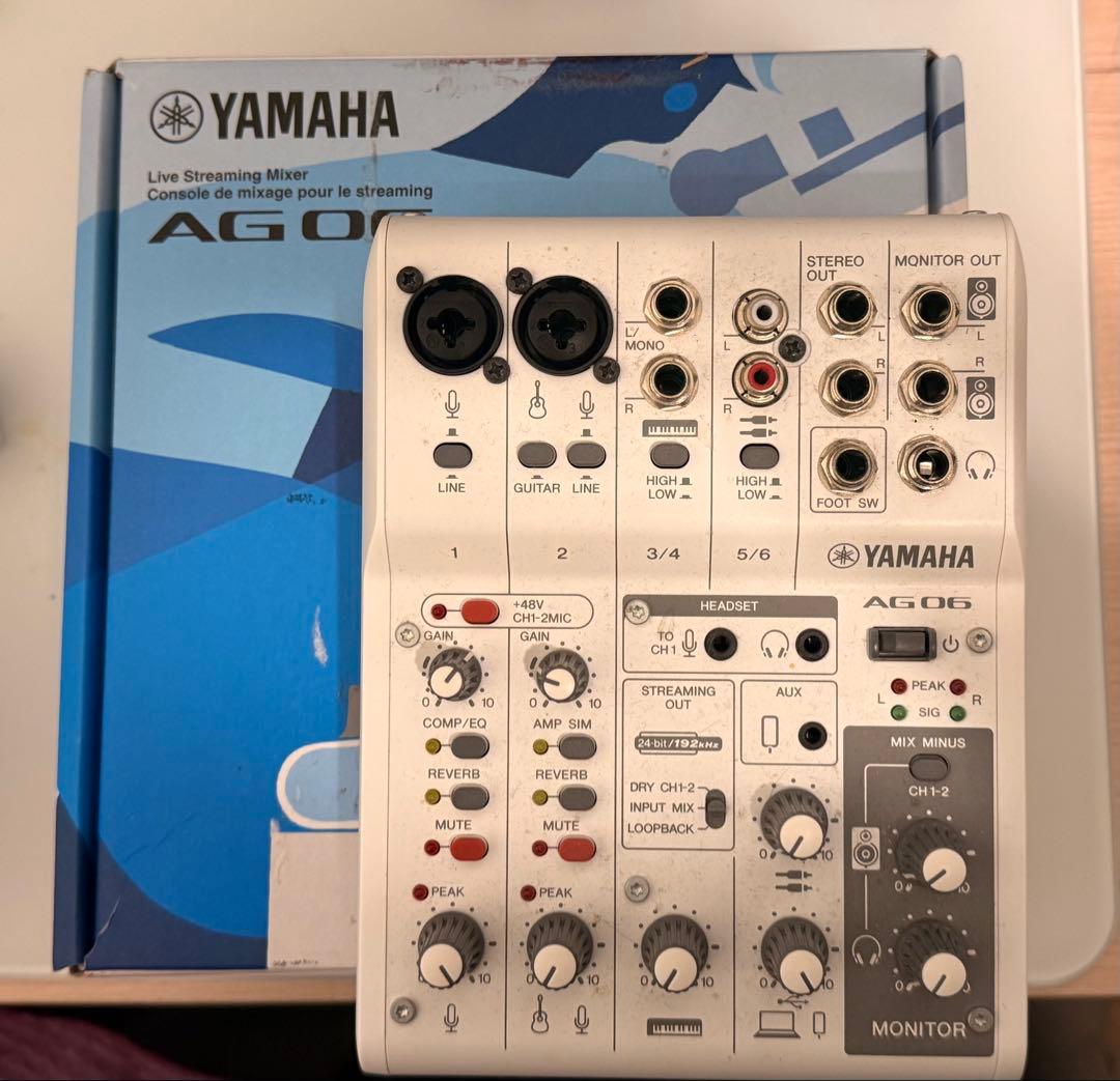 YAMAHA AG06 MK2 ホワイト