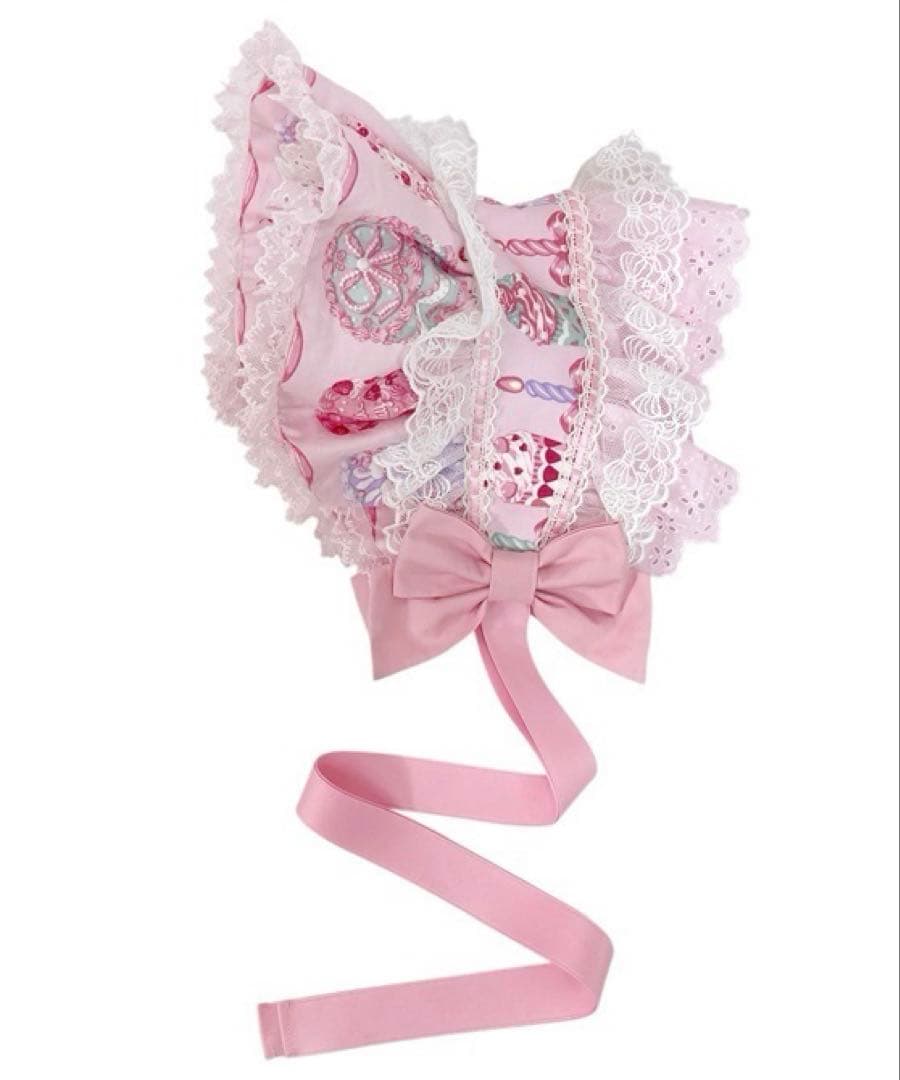 新品 Happy Cakesハーフボンネット ピンク AngelicPretty