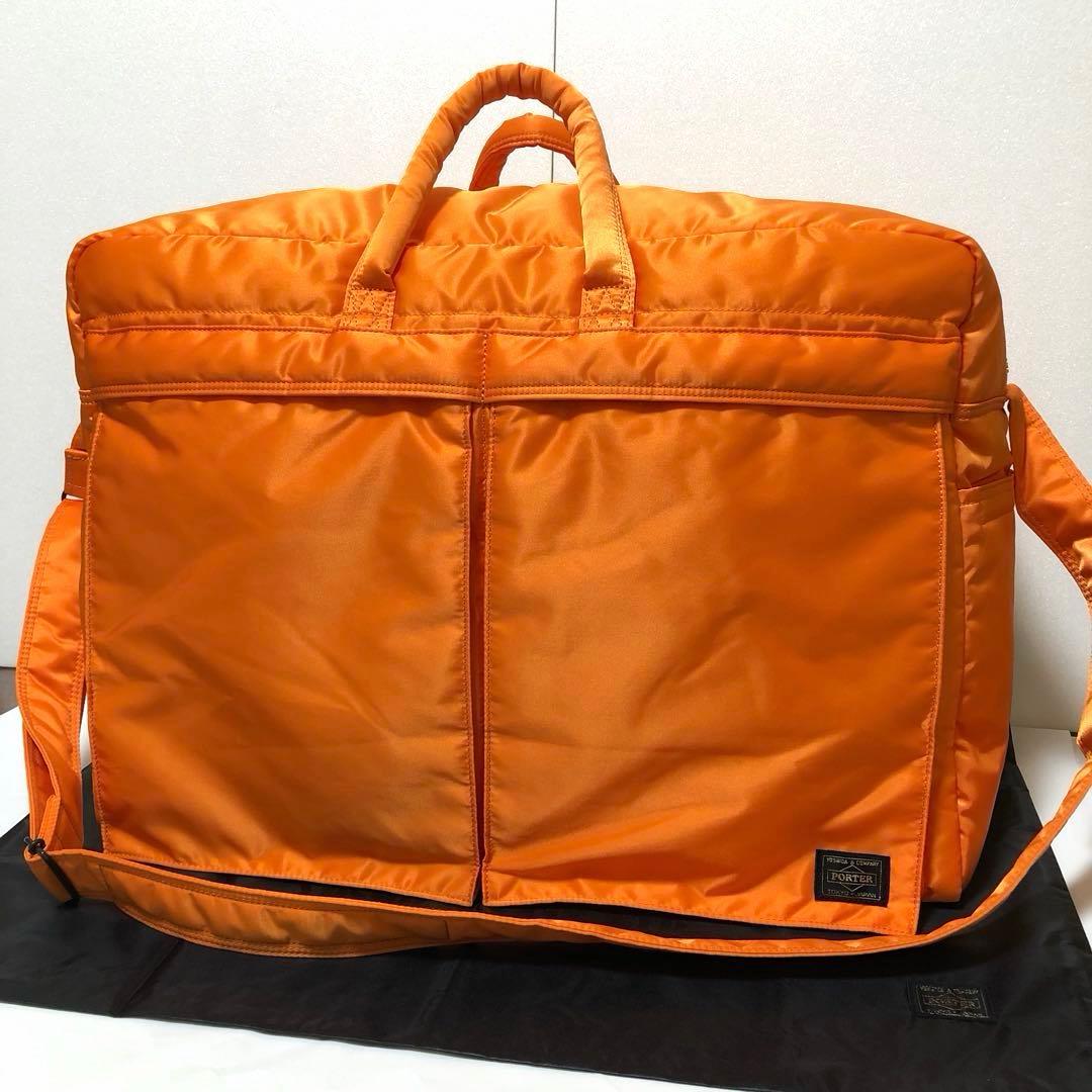 新品同様✨激レア ポータータンカー ボストンバッグL ショルダーバッグ オレンジ