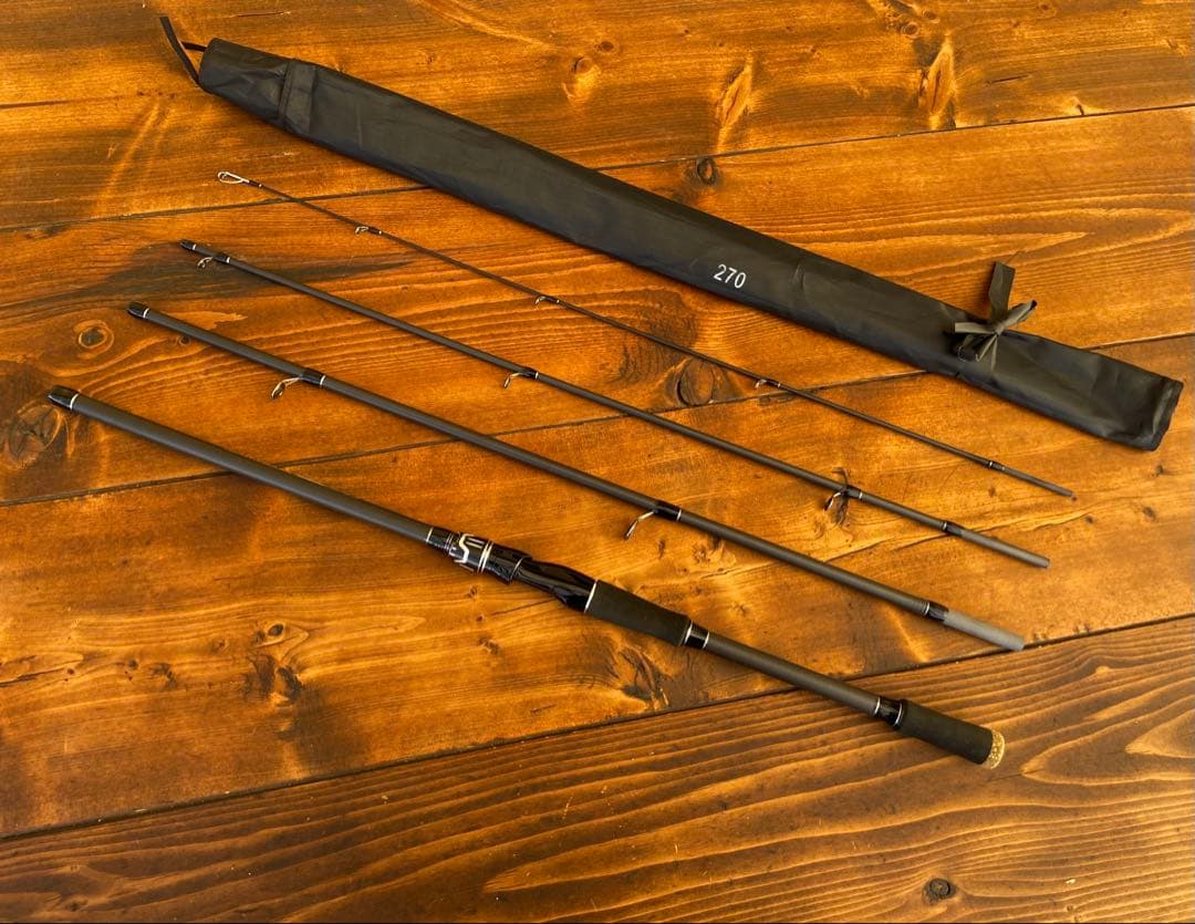 シーバスセット　スピニングロッド カーボン　シーバス　9ft 4ピース 超軽量