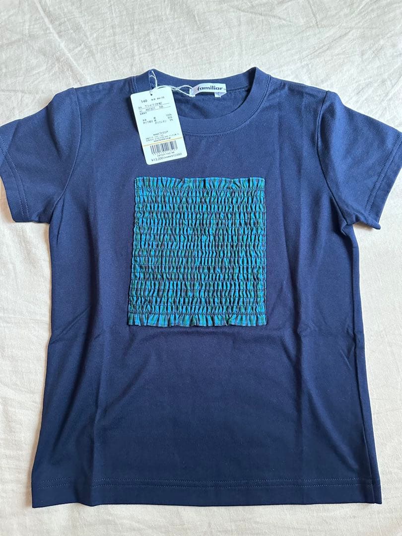 ファミリア　半袖Tシャツ　ネイビー　140cm