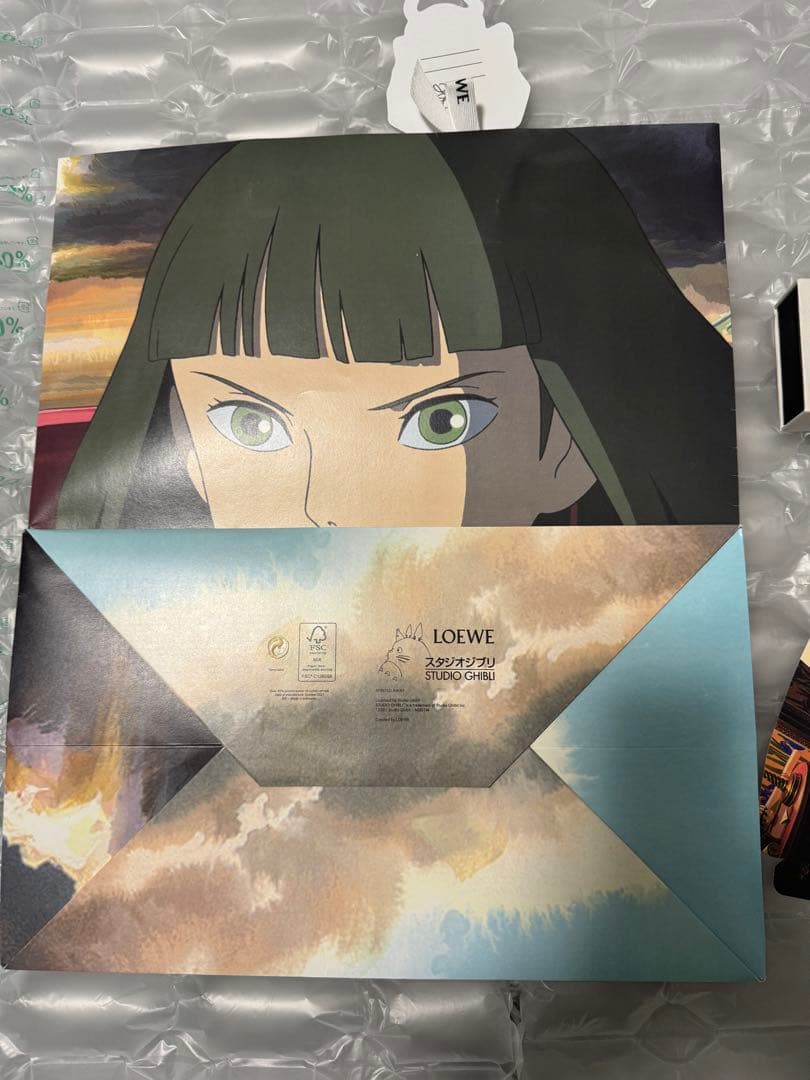 LOEWE ロエベ ジブリコラボ　千と千尋の神隠し　ショッパー　ハク