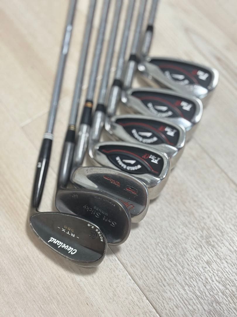 【◎送料無料】 ルコック 他　ゴルフクラブセット 9本