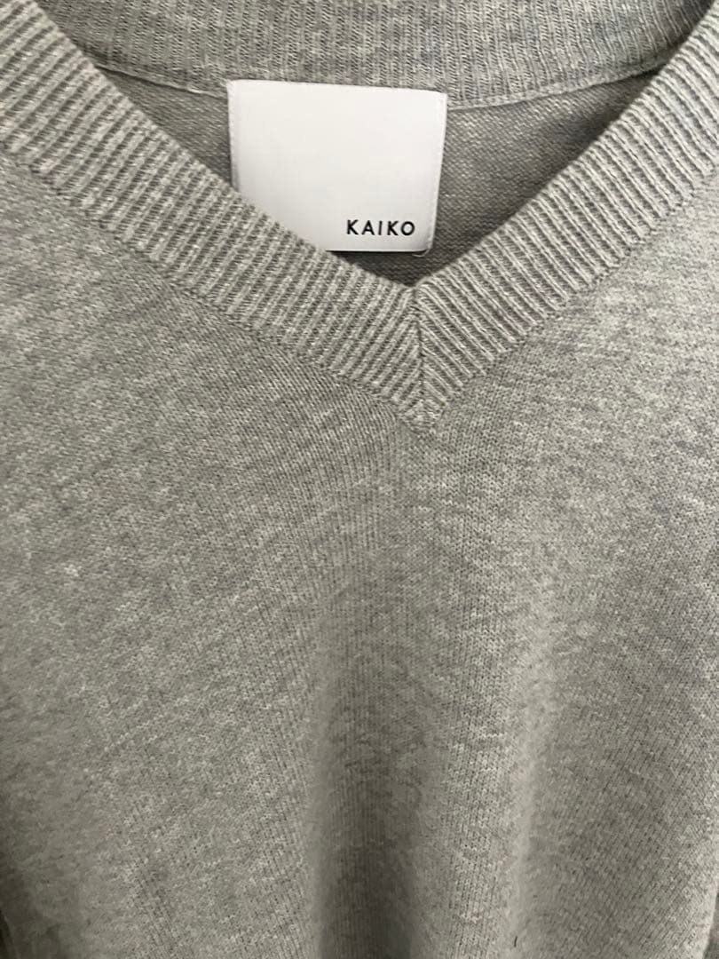 u*4様 KAIKO v neck sweater グレー size1