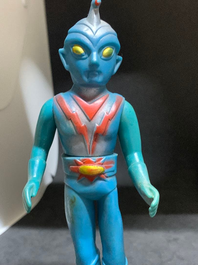 昭和レトロ　当時物　流星人間ゾーン　ソフビ　人形　ポピー