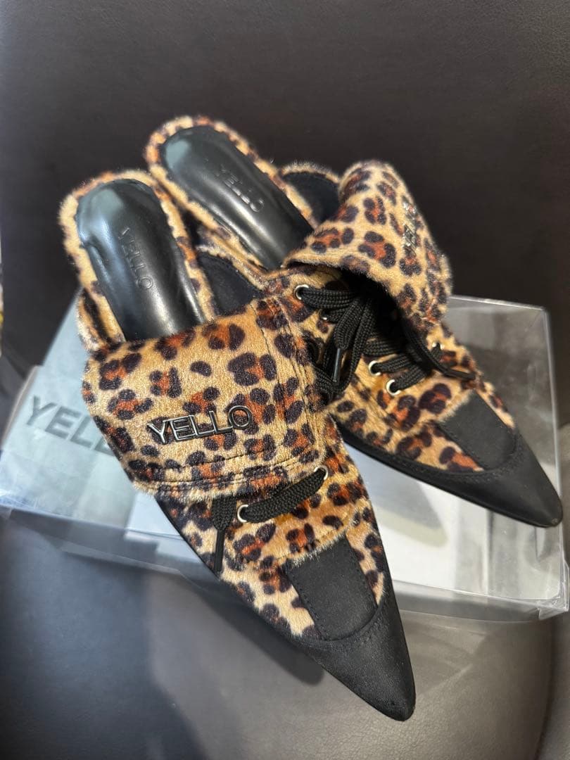 YELLO レオパード　ミュール