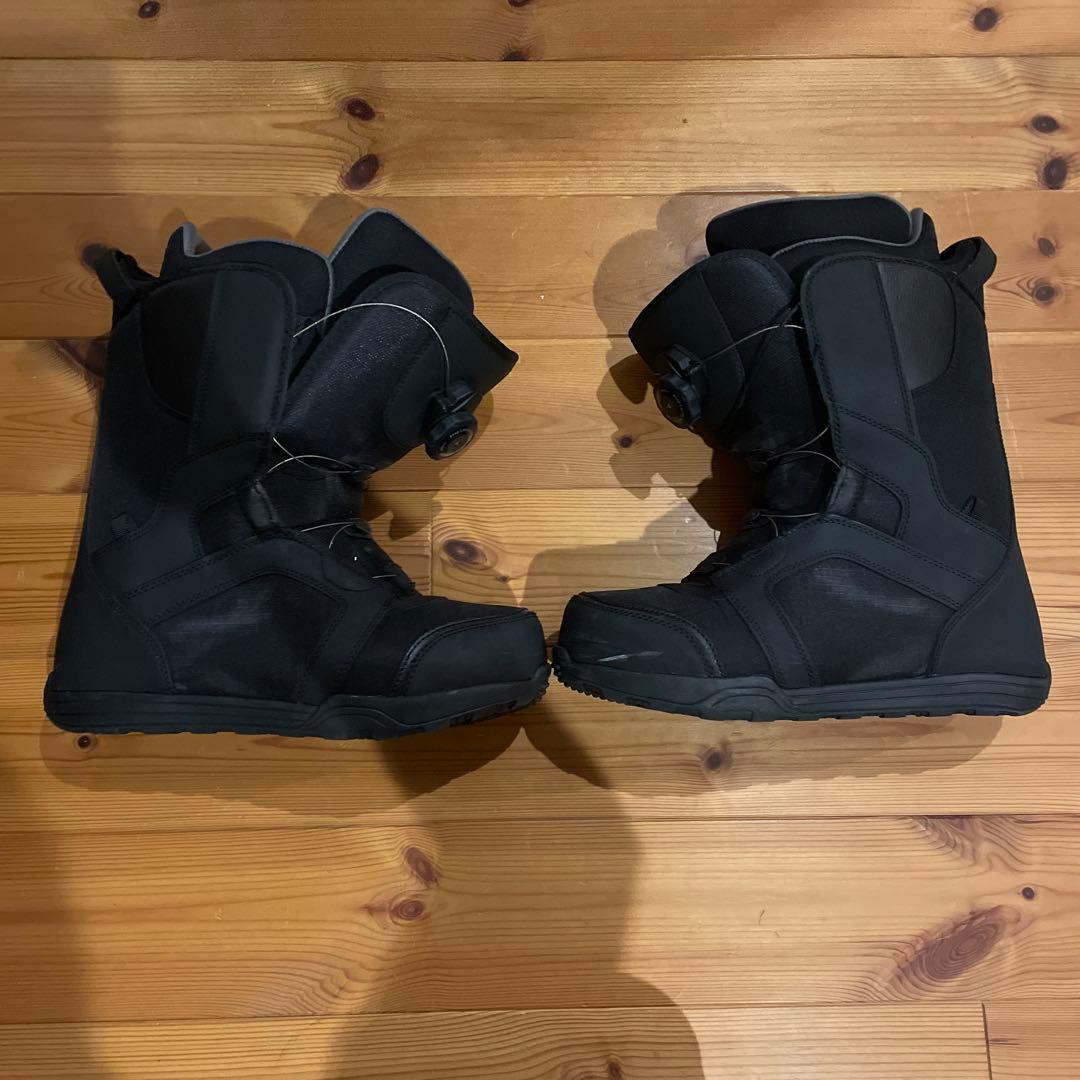 BOAシステム ブラック スノーボードブーツ 男性用