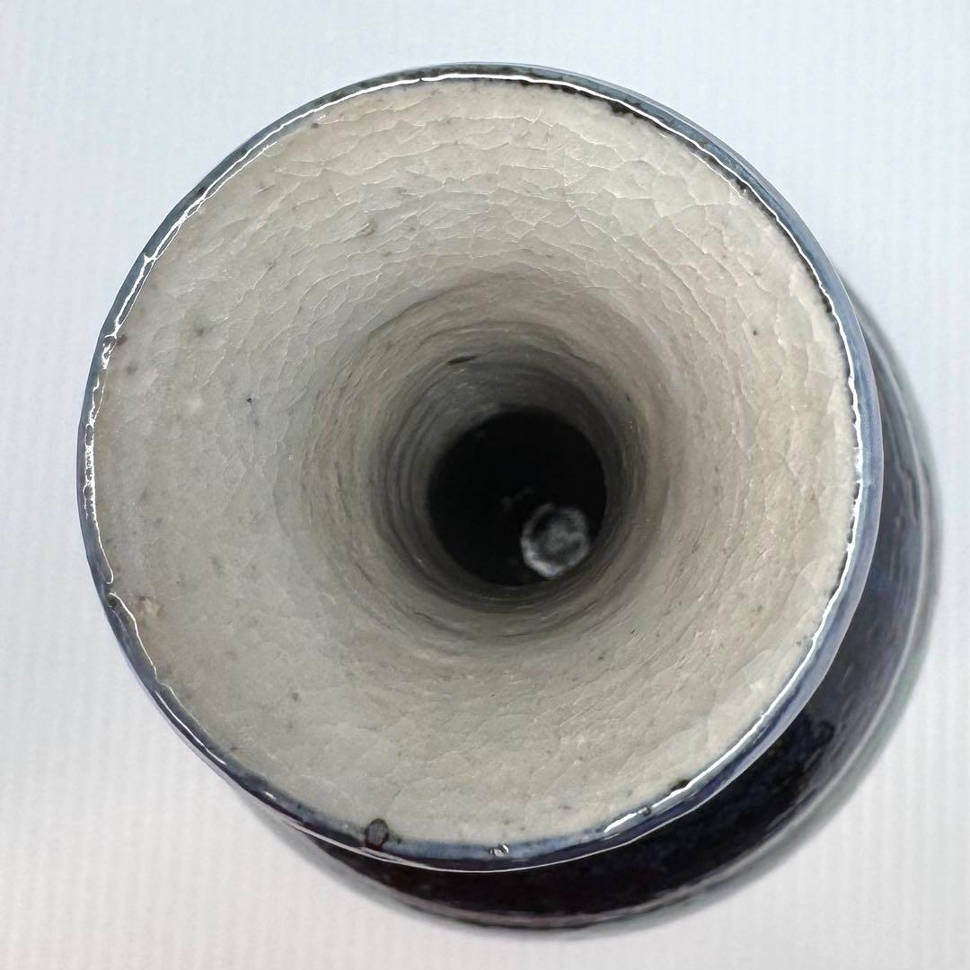 新品 九谷焼 松本佐一 花入 花瓶 名匠 伝統工芸 石川県指定無形文化財保持者