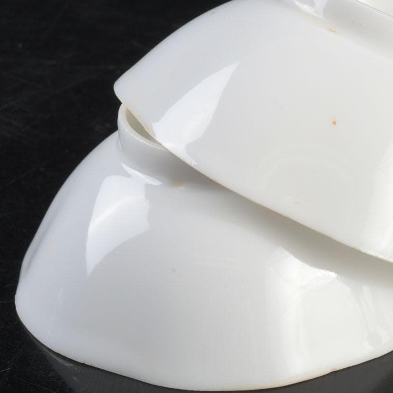 中国　徳化窯白磁　煎茶碗　一對　V　9277E