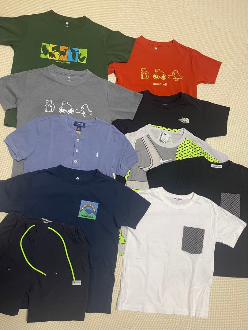 男の子　シャツ　おまとめ　130 ファミリア ノースフェイス　ラルフモンベル