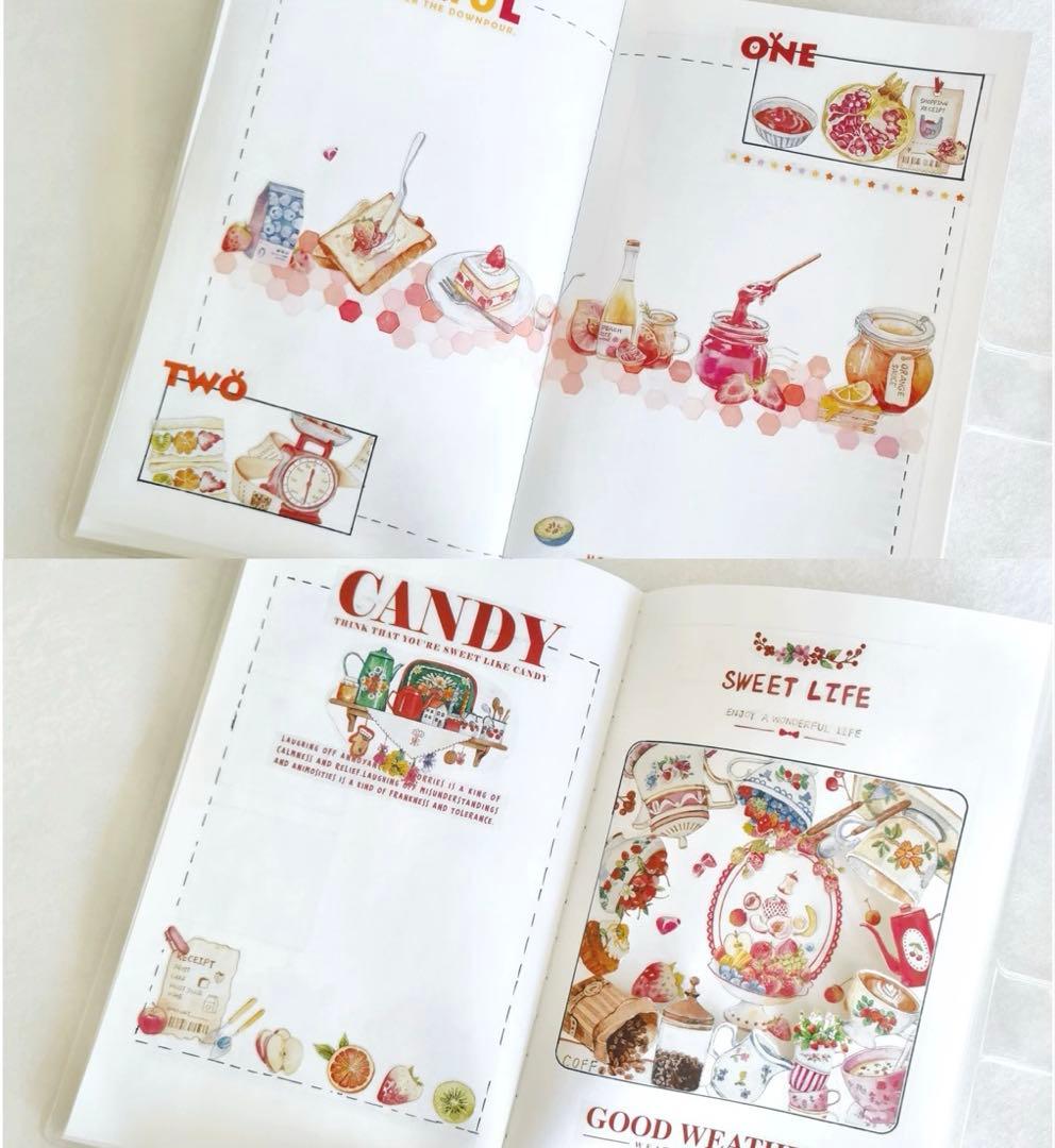 醒醒文创《水果图鉴》海外マスキングテープ　マステ 【2435】