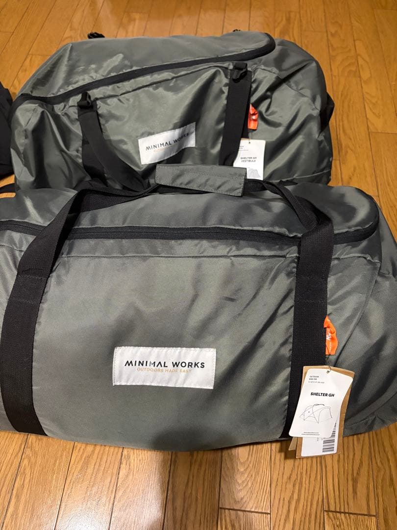 【美品】MINIMAL WORKS シェルターGH チャコール ベスティビュール