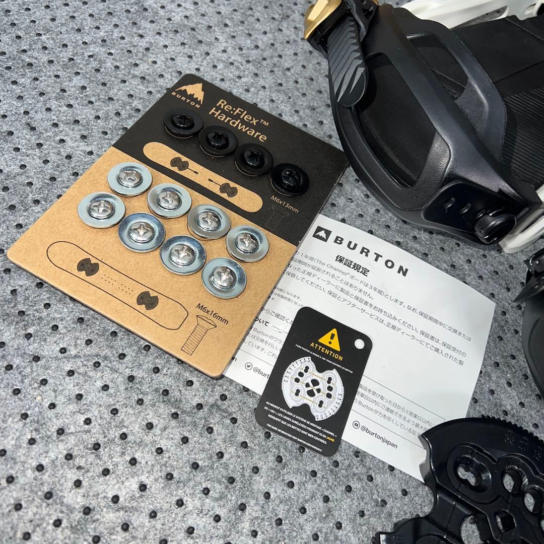 １回使用 BURTON Genesis サイズM ホワイト×ゴールド