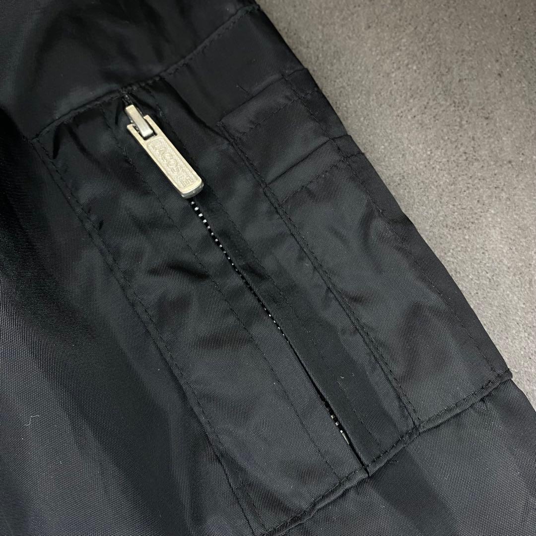 ラコステ MA-1 ジップアップ ブルゾン ブラックsize100 XL