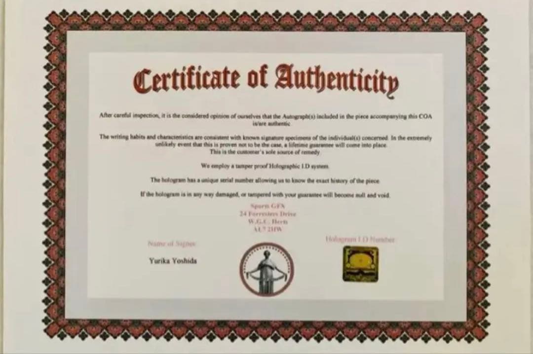 直筆サイン付き写真 ロコ•ソラーレ4選手 証明書付 藤澤五月 吉田夕梨花他 4枚