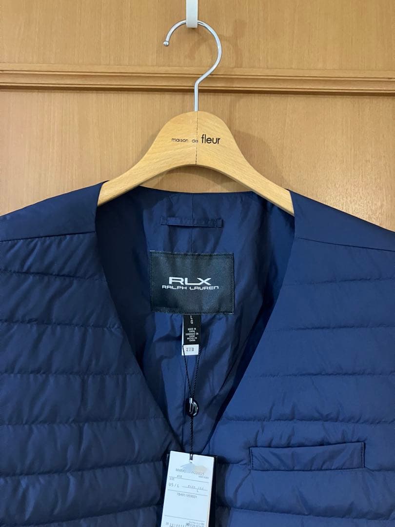 RLX ゴルフ ダウン ベスト ネイビー L ラルフローレン