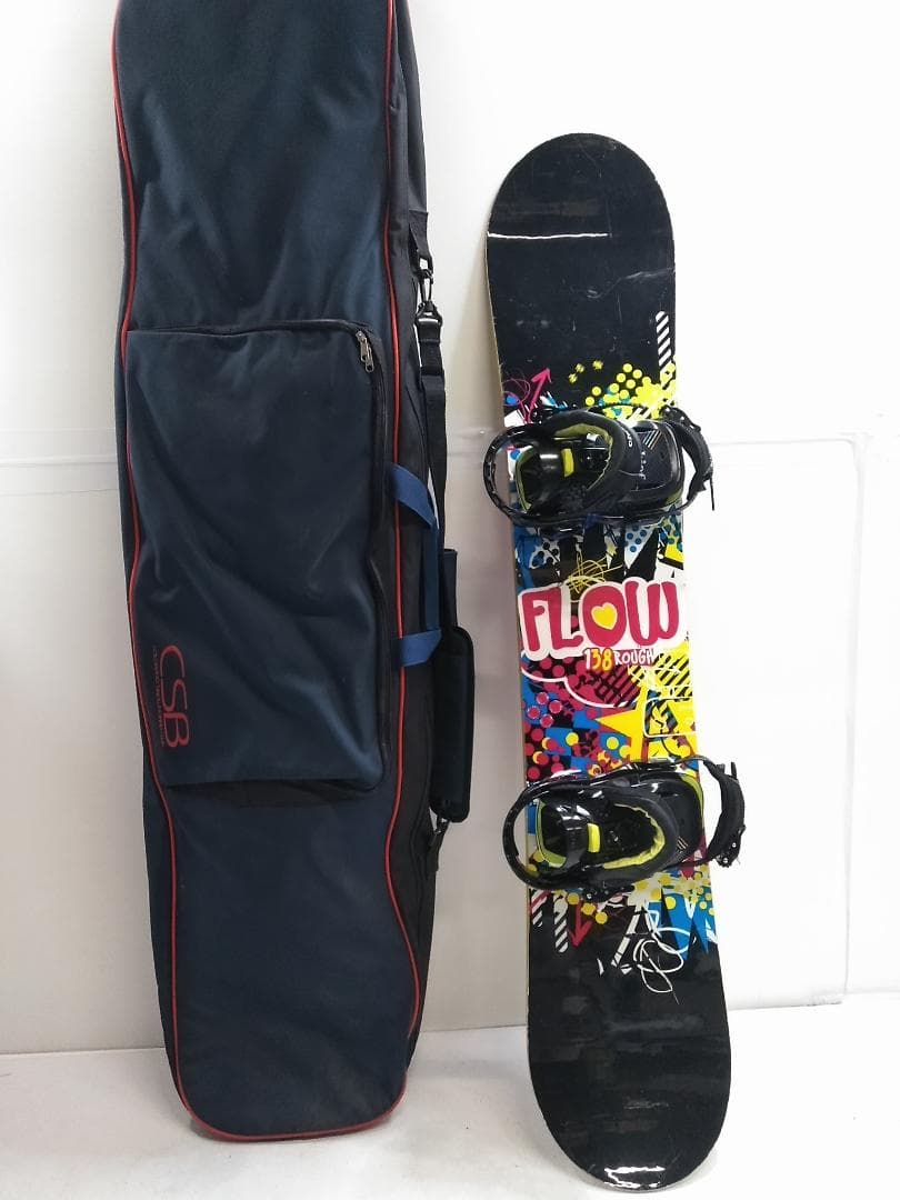 レディース/子供 スノーボードセット FLOW 138cm ビンS/Mサイズ◇
